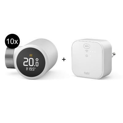 tado° Starter Kit Smartes Heizkörper-Thermostat X - 10er-Set + Bridge inkl. Auto-Assist