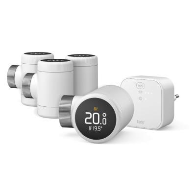 tado° Smartes Heizkörper-Thermostat X - Quattro Pack + Bridge inkl. Auto-Assist