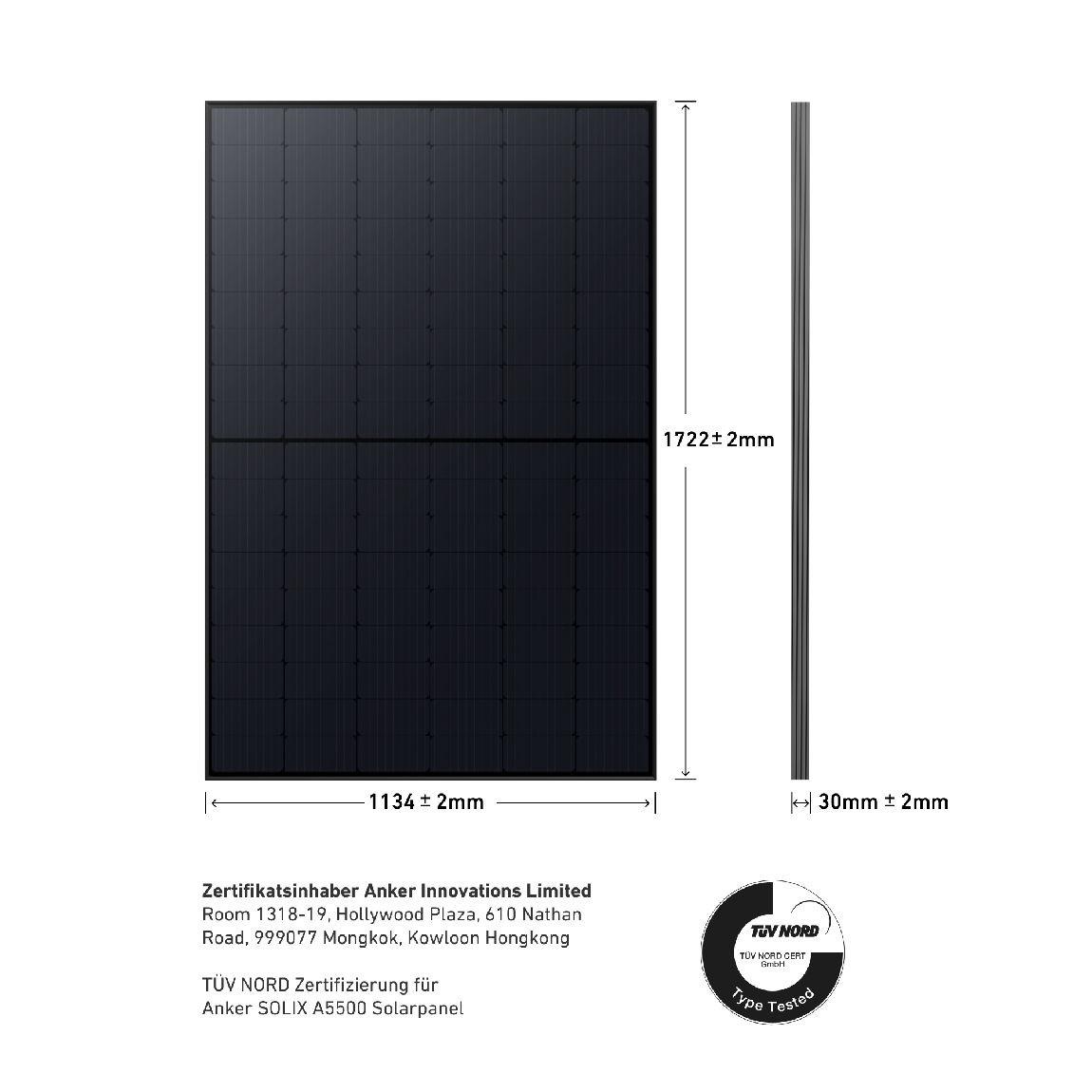 Anker SOLIX RS40B - Balkonkraftwerk ohne Halterungen (2x 410W)