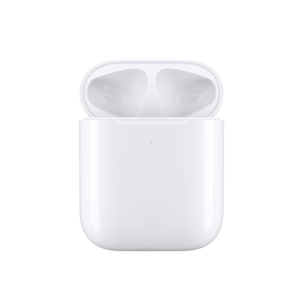 kabelloses ladecase für apple airpods von vorne offen