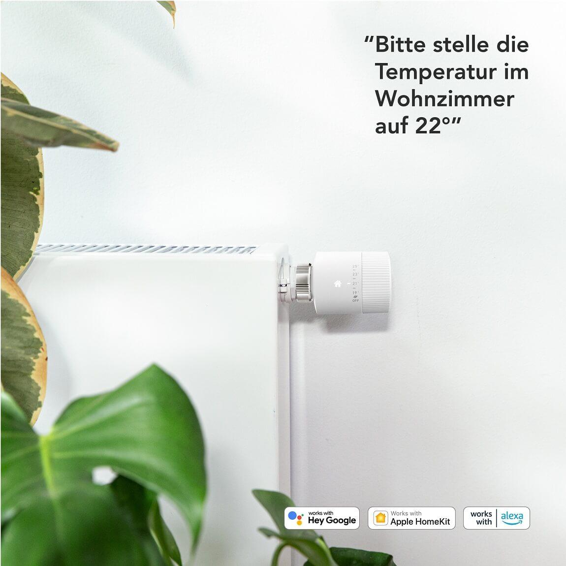 tado° Smartes Heizkörper-Thermostat Starter Kit V3+ mit 3 Thermostaten & Bridge