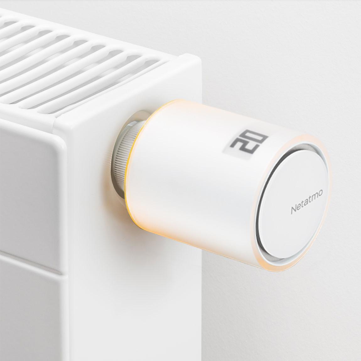 Netatmo Heizkörperthermostat an Heizung 