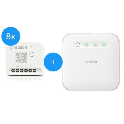 Bosch Smart Home - Starter Set Licht-/ Rollladensteuerung mit 8 Unterputz-Aktoren (Gen. 2)