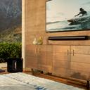 Sonos Arc - Soundbar mit Sprachsteuerung - Schwarz unterm Fernseher neben Sub