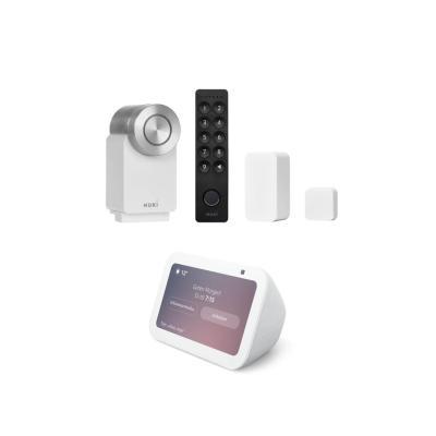 Nuki Smart Lock Pro (4. Gen) + Keypad 2.0 + Door Sensor + Amazon Echo Show 5 (3. Gen)