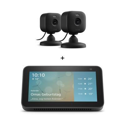 Blink Mini 2 - 2er-Set + Amazon Echo Show 5 - (3. Gen) 