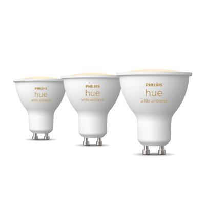 Philips Hue White Ambiance GU10 LED Lampe 400lm - 3er-Set