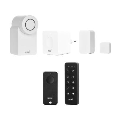 Nuki Smart Lock (4. Gen) + Bridge + Fob + Door Sensor + Keypad - Komplett Set