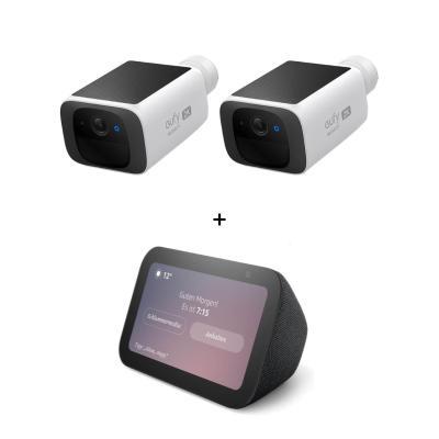 eufy SoloCam S220 - 2er-Set + Amazon Echo Show 5 (3.Gen)