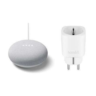 Google Nest Mini + Hombli Smarte Steckdose