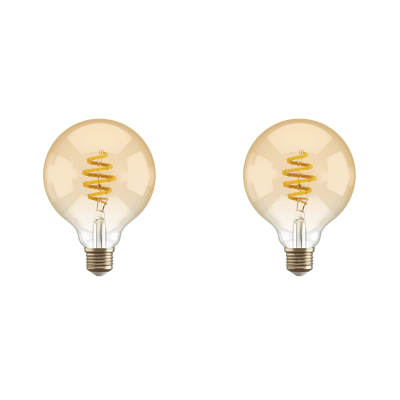 Hombli Filament Bulb CCT E27 G95-Amber 2er-Set