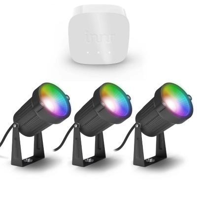 Innr Smart Outdoor LED Spot Colour 3er-Pack Zigbee Lightlink + Bridge