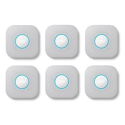 Google Nest Protect 6er-Pack - Protect Rauch- und Kohlenmonoxidmelder, 2. Generation