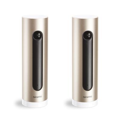 Netatmo Smarte Innenkamera 2er-Pack - Indoor Sicherheitskamera mit Gesichtserkennung