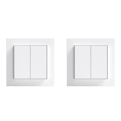 Senic Friends of Hue Smart Switch - Smarter Lichtschalter ohne Strom-/Batteriebedarf 2er-Pack