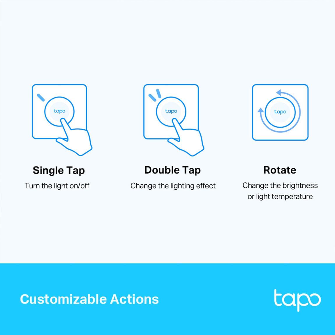 TP-Link Tapo S200D - Smart Remote Dimmschalter - Weiß_individuell