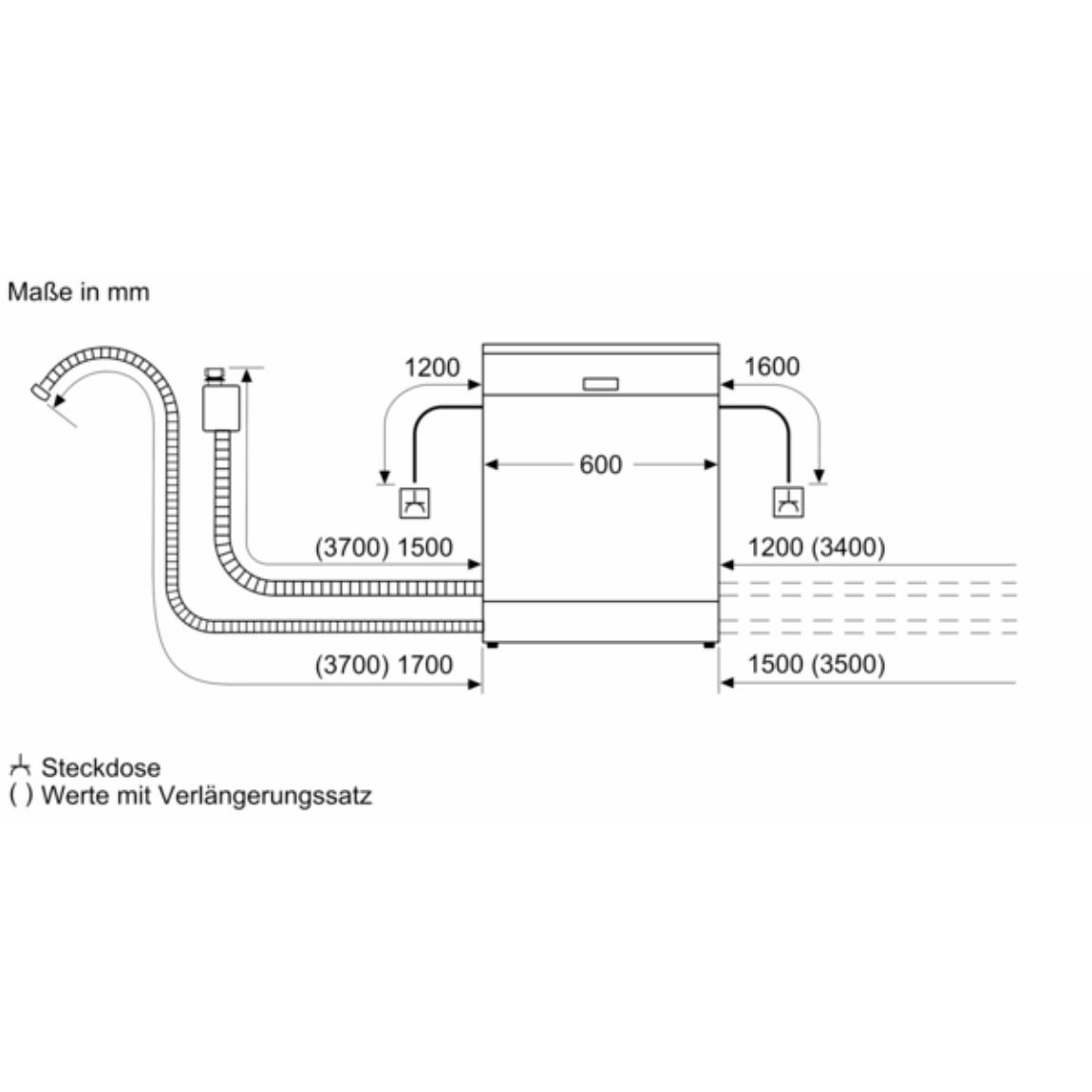 Bosch SMD8TCX01E Serie 8 Vollintegrierter Geschirrspüler 60 cm - Weiß / Altgerätemitnahme