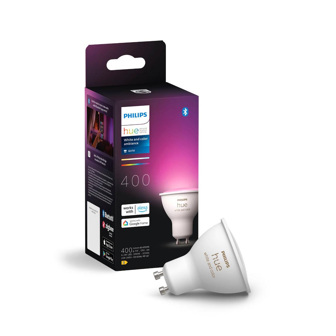 Philips Hue White & Color Ambiance GU10 LED Lampe 400lm