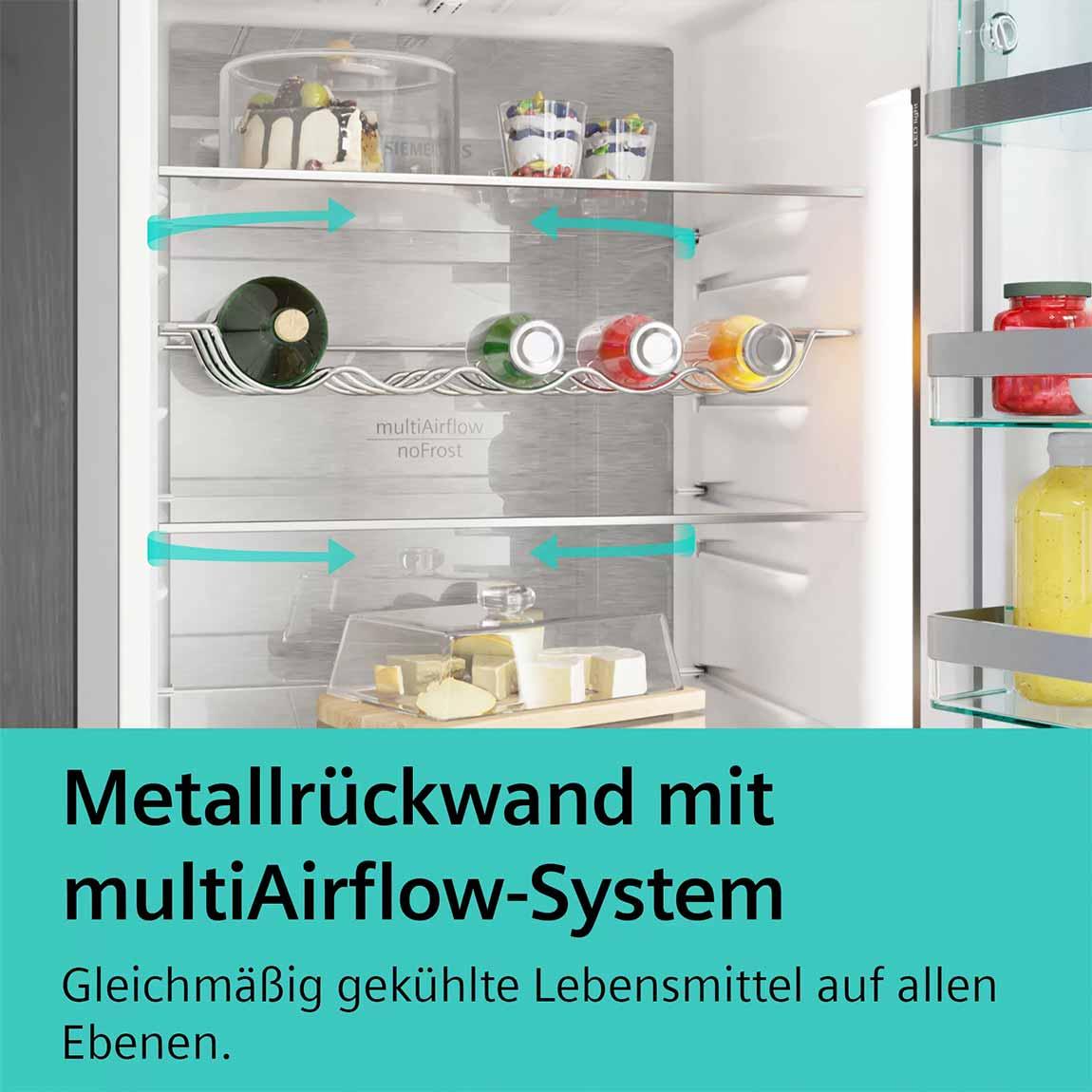 Siemens KG49NAICT iQ500 Freistehende Kühl-Gefrier-Kombination mit Gefrierbereich unten - Edelstahl / Altgerätemitnahme_3