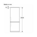 Siemens KG49NAICT iQ500 Freistehende Kühl-Gefrier-Kombination mit Gefrierbereich unten - Edelstahl / Altgerätemitnahme_Maße_4