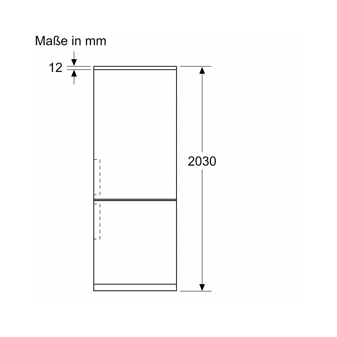 Siemens KG49NAICT iQ500 Freistehende Kühl-Gefrier-Kombination mit Gefrierbereich unten - Edelstahl / Altgerätemitnahme_Maße_4