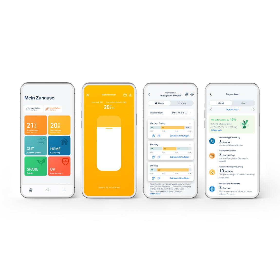 tado° Smartes Heizkörper-Thermostat X - 2er-Set - Weiß_app