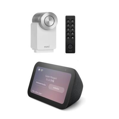 Nuki Smart Lock 4 Pro + Keypad 2.0 + Amazon Echo Show 5 (3. Gen)