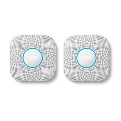 Google Nest Protect 2er-Pack - Rauch- und Kohlenmonoxidmelder, 2. Generation