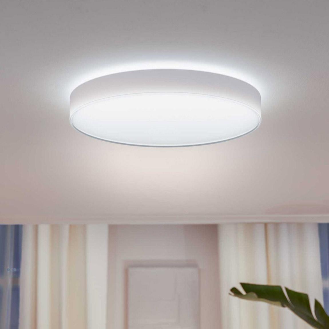 Philips Hue White Ambiance Enrave Deckenleuchte L + Dimmschalter - Weiß_lifestyle