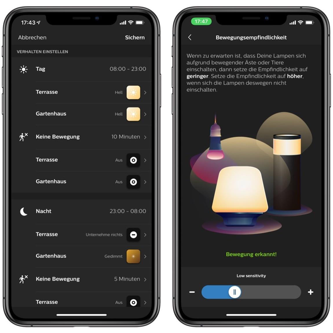 Philips Hue Basis Strip und Erweiterung im Set, enthält eine Philips Hue Color LED Light Strip Bluetooth und ein Erweiterung Light Strip Bluetooth