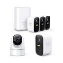 eufyCam 2C Kit 3+1 - 3-Kameraset + 2C-Zusatzkamera + Solo IndoorCam Pan & Tilt 2K