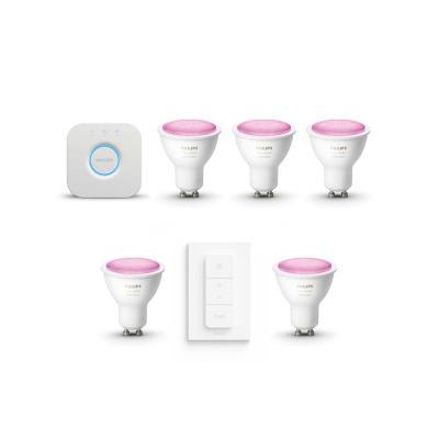 Philips Hue White & Color Ambiance GU10 Bluetooth Starter Kit mit 5 Lampen