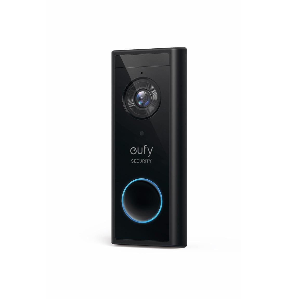 eufy Black Video Doorbell 2K (batteriebetrieben) schräge Ansicht