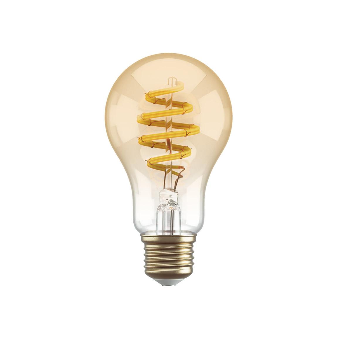 Hombli Filament Bulb CCT E27 A60-Amber - Gold_Bulb
