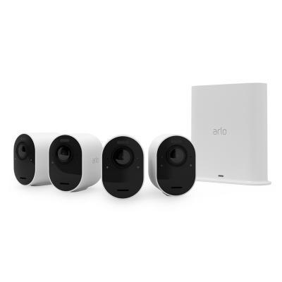 Arlo Ultra 2 Spotlight Kamera - Kabelloses 4K-Überwachungssystem mit 4 Kameras
