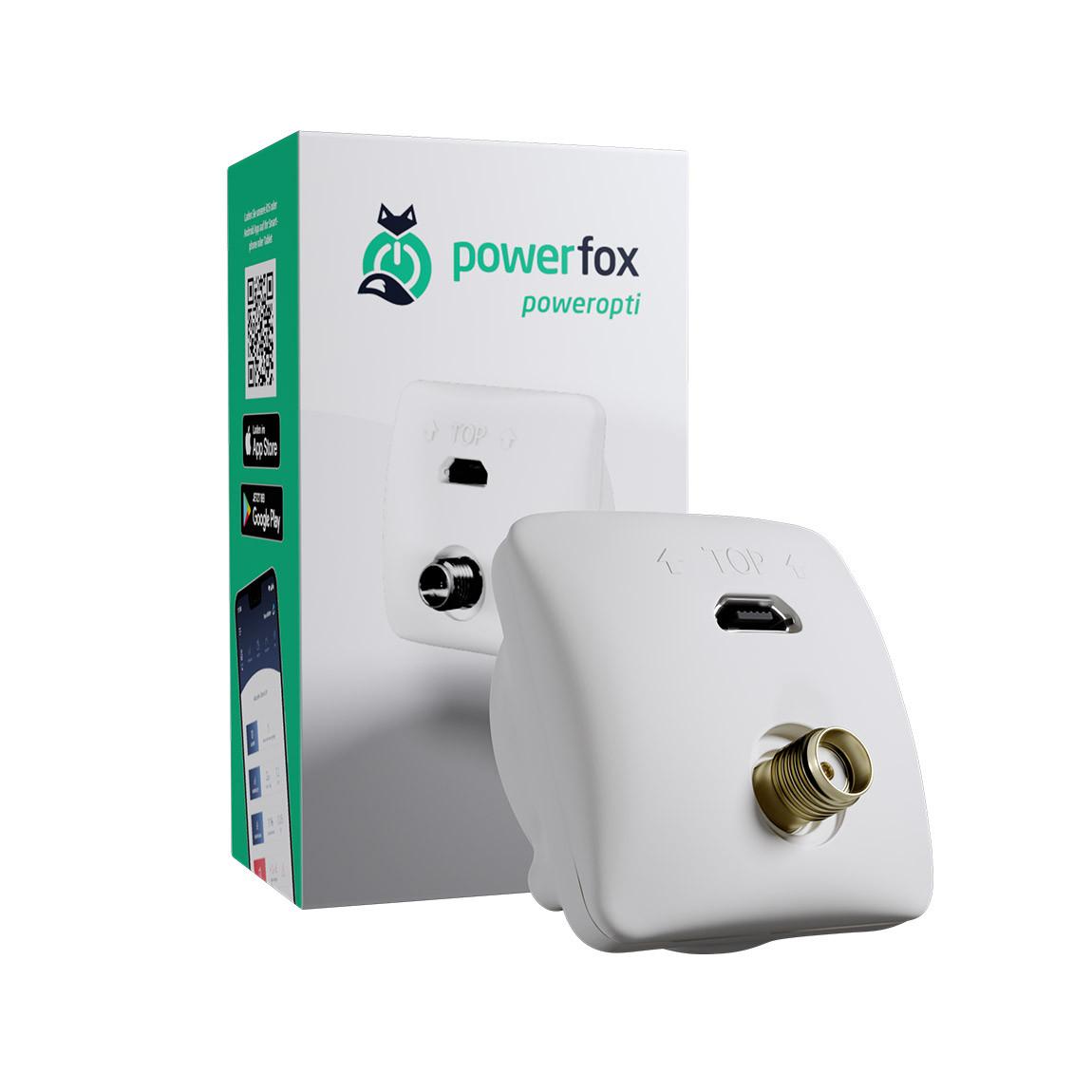 powerfox poweropti mit LED-Diode - Smarter Stromzähler_mit Verpackung