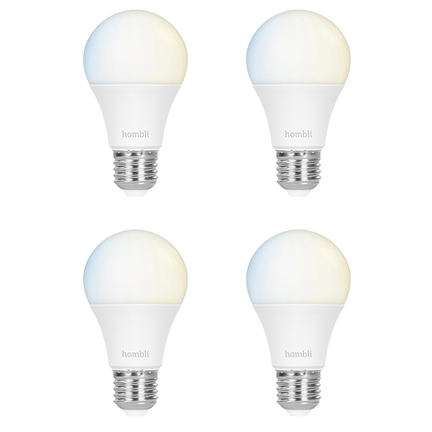 Hombli Smart Bulb E27 White-Lampe 2er-Set + gratis Smart Bulb E27 White 2er-Set