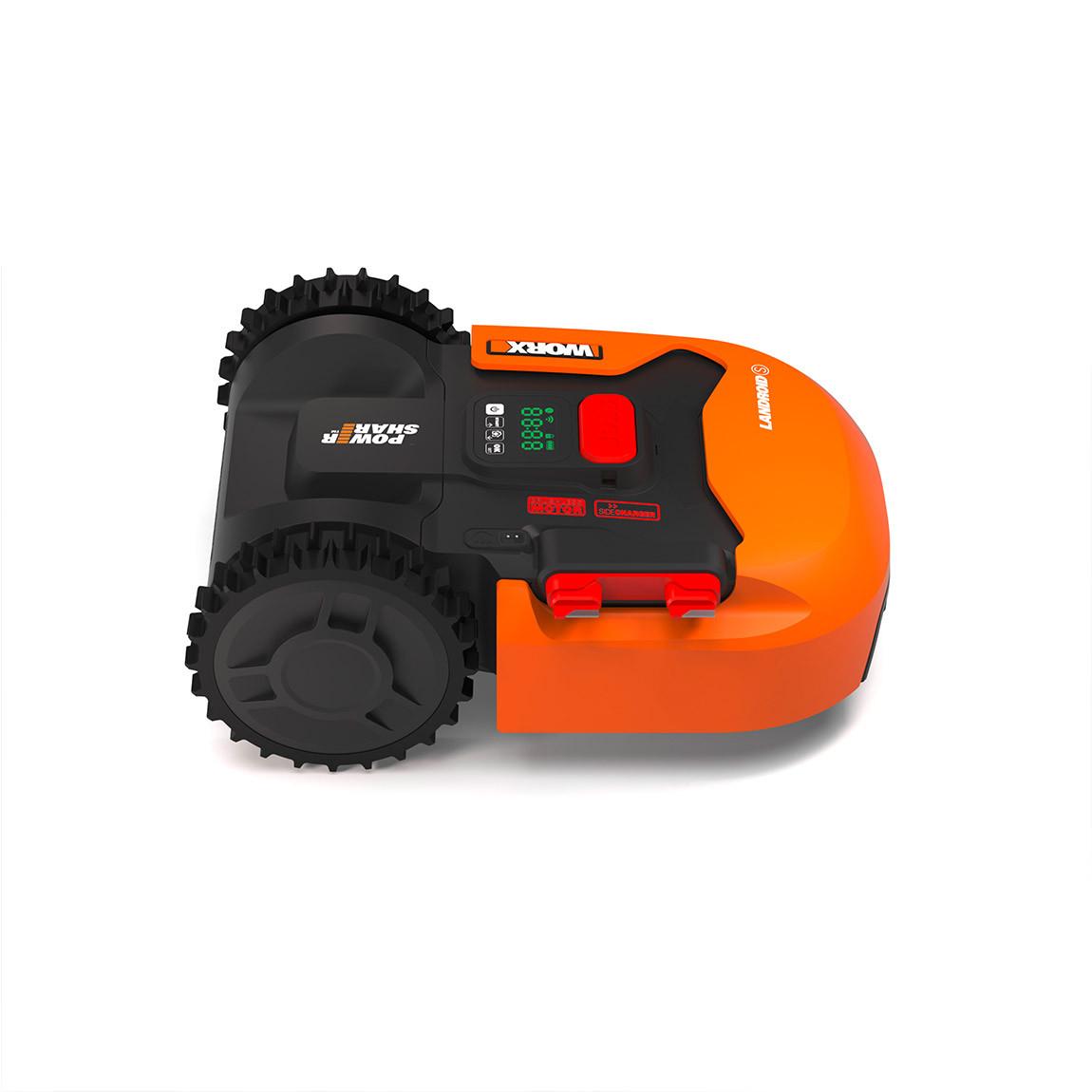 WORX Landroid S400 - Mähroboter für Rasenflächen bis zu 400m² - Orange_Seite