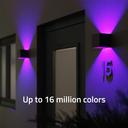 Hombli Outdoor Smart Wall Light V2 - Smarte Außenwandleuchte - Schwarz_in_Aktion