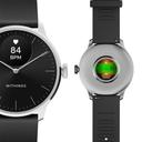 Withings ScanWatch Light - Hybrid Smartwatch für tägliches Gesundheitstracking mit 37 mm Armband - Schwarz_vorder_rückseite