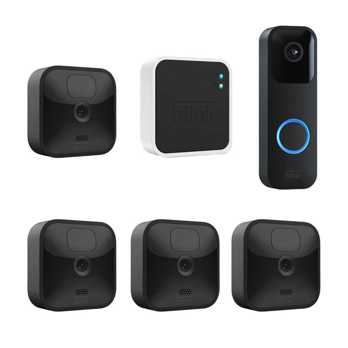 Blink Outdoor 4-Cam + Blink Video Doorbell