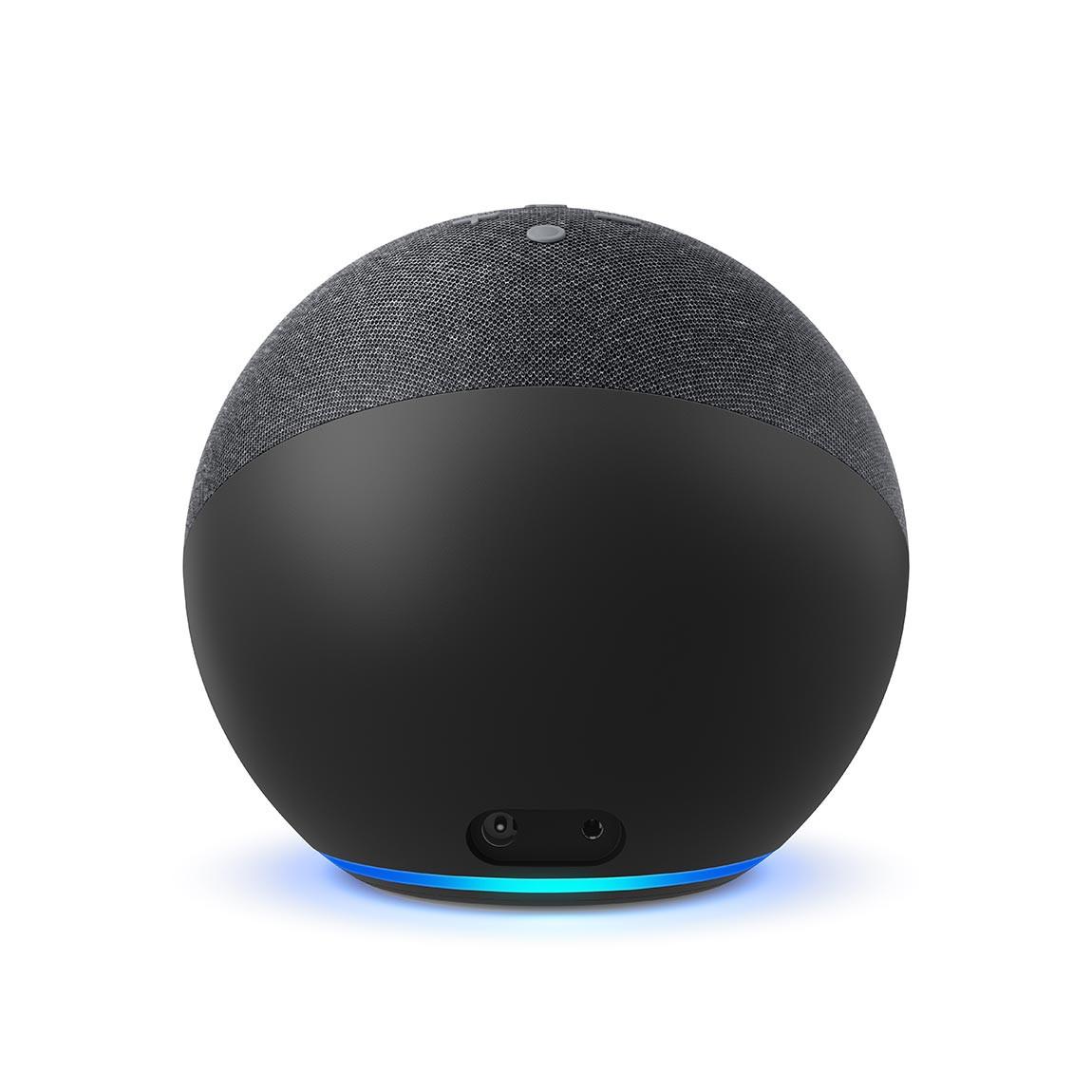 Amazon Echo | (4th Gen) Smart Lautsprecher mit Alexa + WiZ E27 A67 100W Standardform Tunable Farbig_hinten