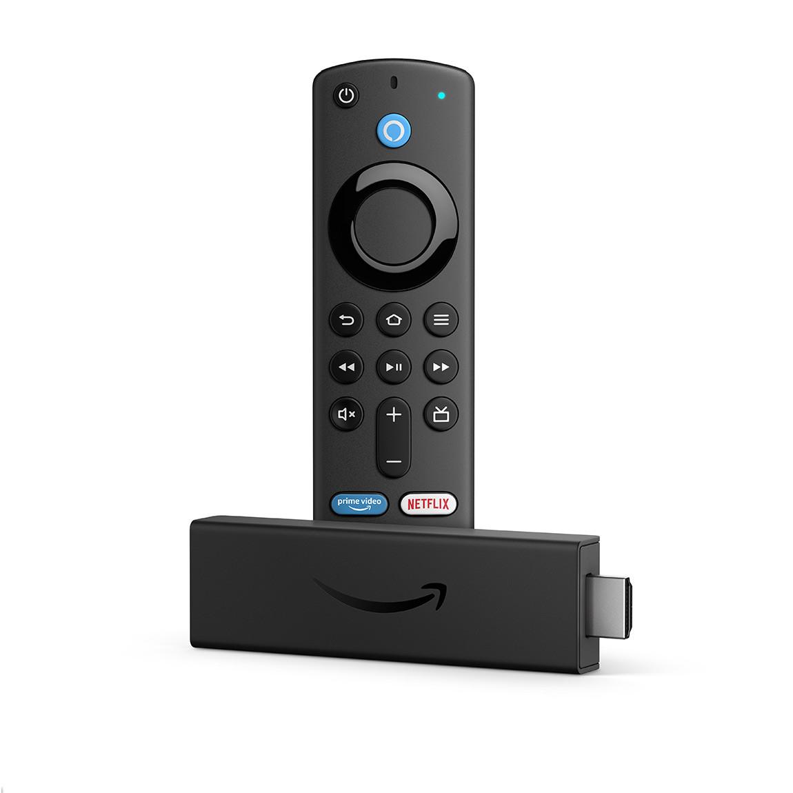 Amazon Fire TV Stick mit Alexa-Sprachfernbedienung und Steuerungsoption für Fernseher - Schwarz