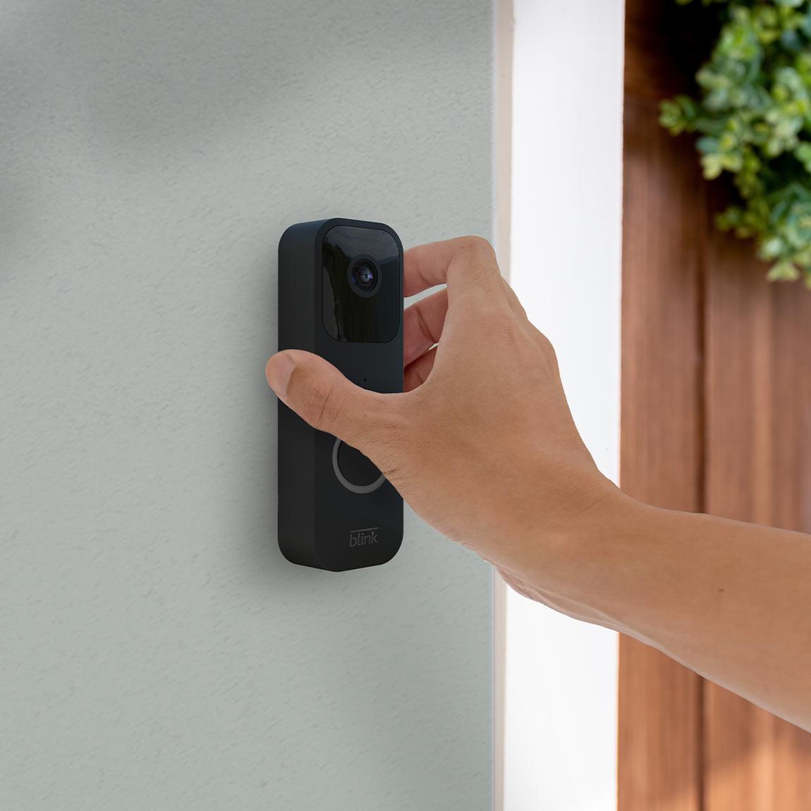 Amazon Blink Video Doorbell + Echo Pop_installation