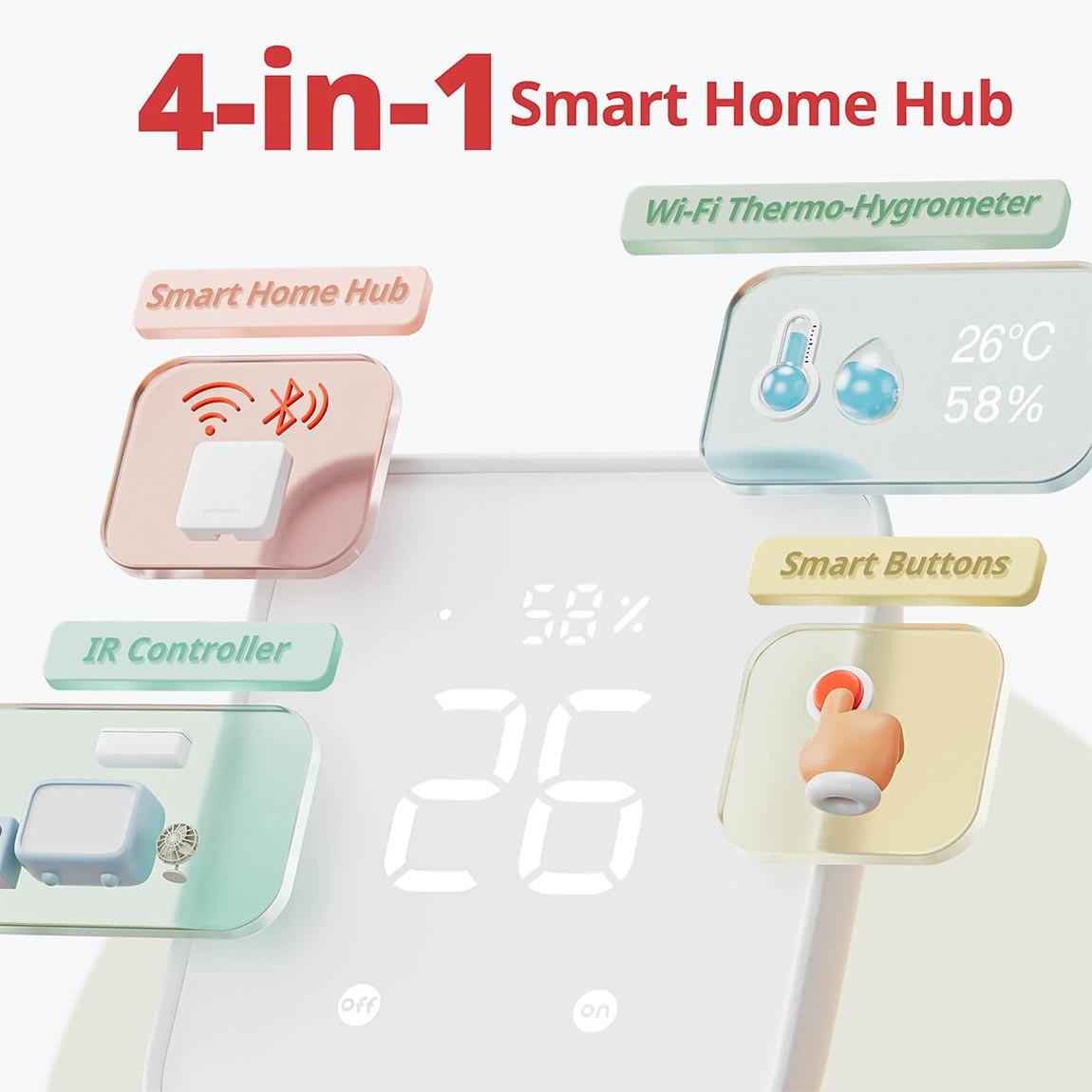 SwitchBot Hub 2 - Smart 4-in-1 Hub - Weiß_4in1