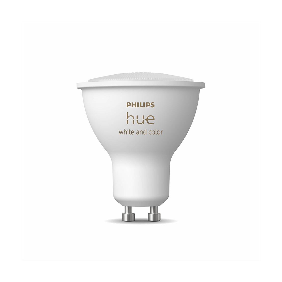 Philips Hue White & Color Ambiance GU10 350lm 6er-Set + Bridge_aus