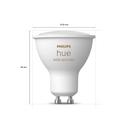 Philips Hue White & Color Ambiance GU10 350lm 6er-Set + Bridge_Maße