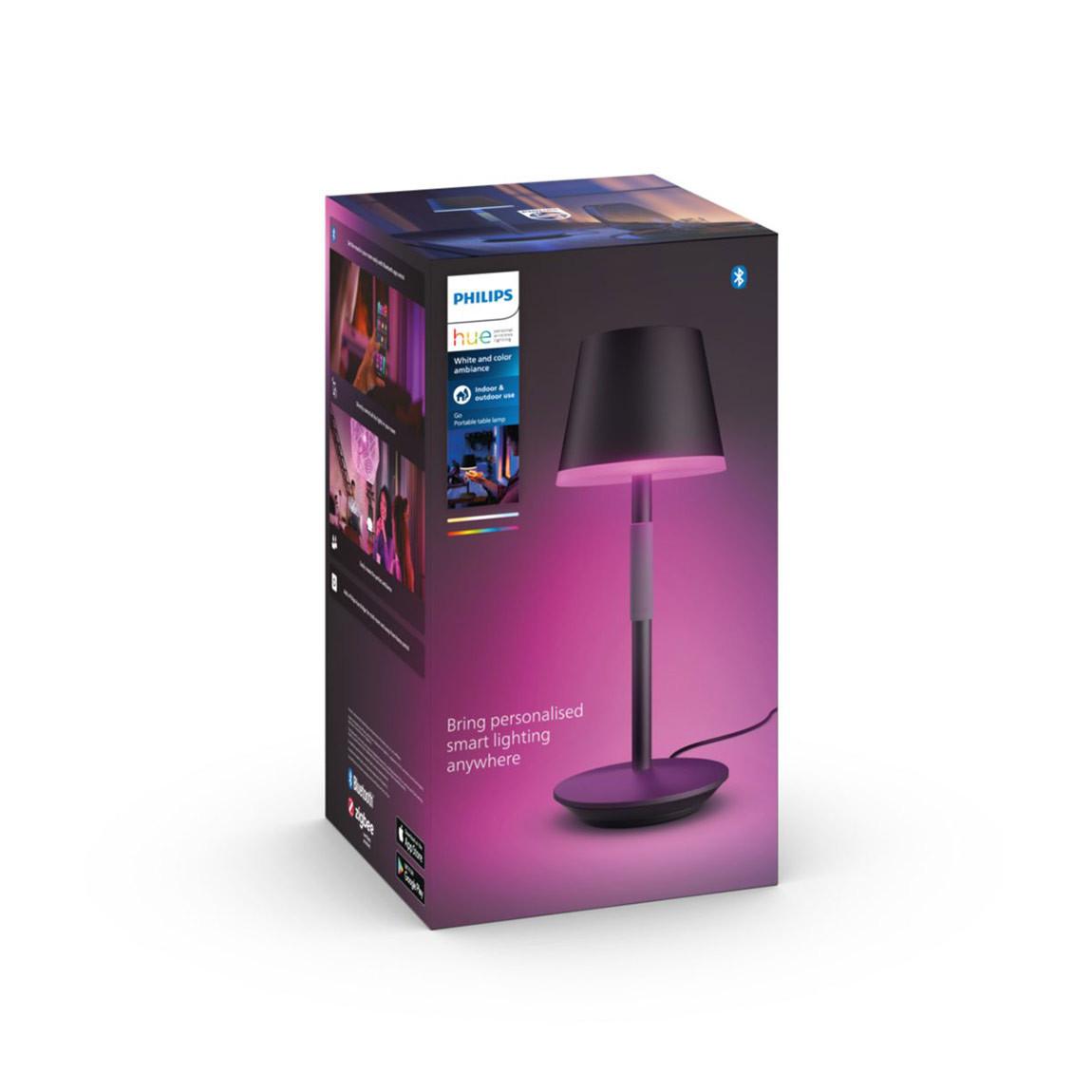 Philips Hue White & Color Ambiance Go - Tragbare Tischleuchte - Schwarz_Verpckung