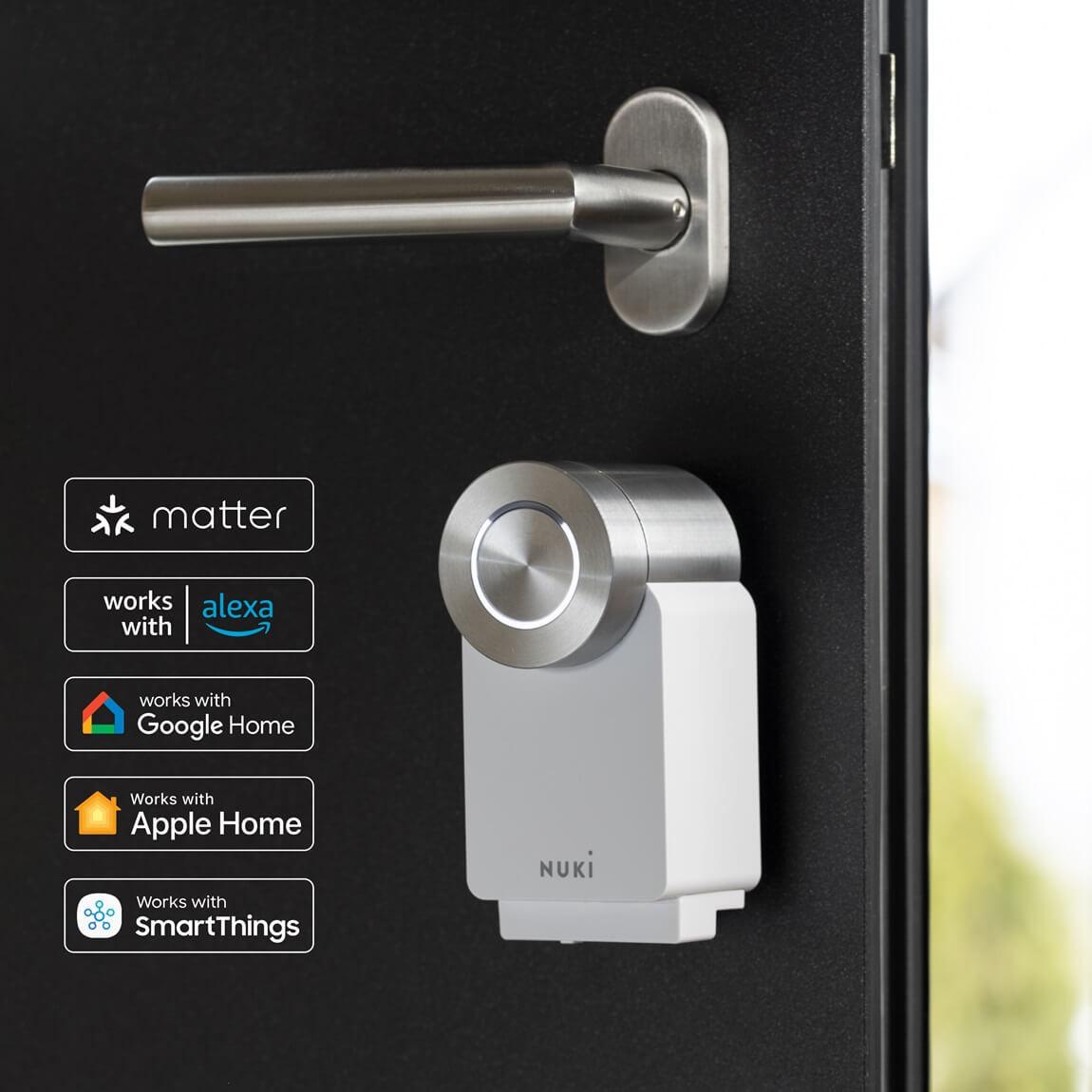 Nuki Smart Lock Pro (4. Gen) + Fob + Door Sensor + Keypad - Komplett Set