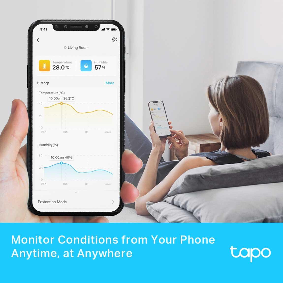 TP-Link Tapo T315 - Smarter Temperatur- & Feuchtigkeitsmonitor 2er-Set_App